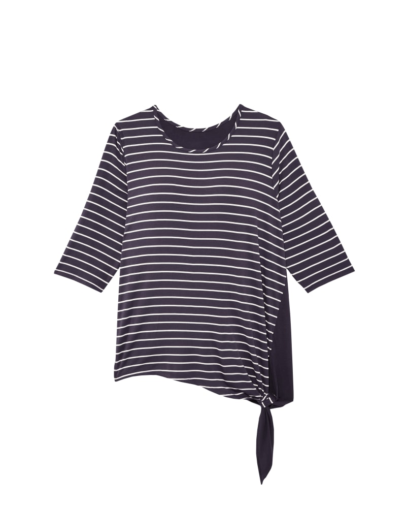 Front of plus size Jessin Side Knot Tee by Molly&Isadora | Dia&Co | dia_product_style_image_id:120914